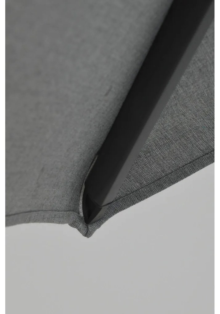 Garden Impressions Zweefparasol Hawaii Deluxe 300x300 - donker grijs - licht grijs