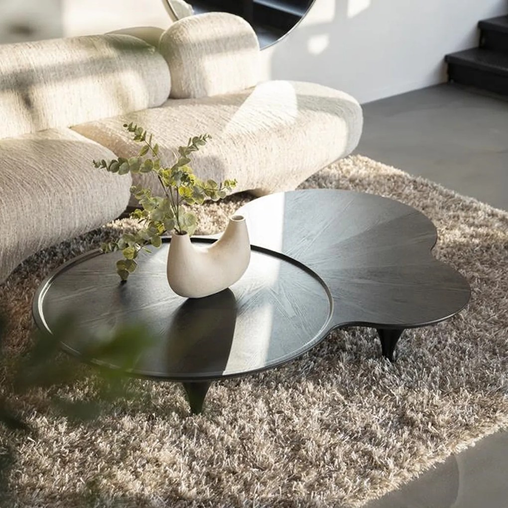 Grote Design Salontafel Zwart - 162 X 108cm.