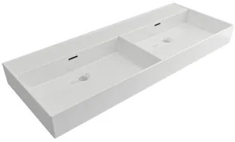 Plieger Kansas badmeubel 120cm met dubbele glans witte wastafel zonder kraangat beach eiken