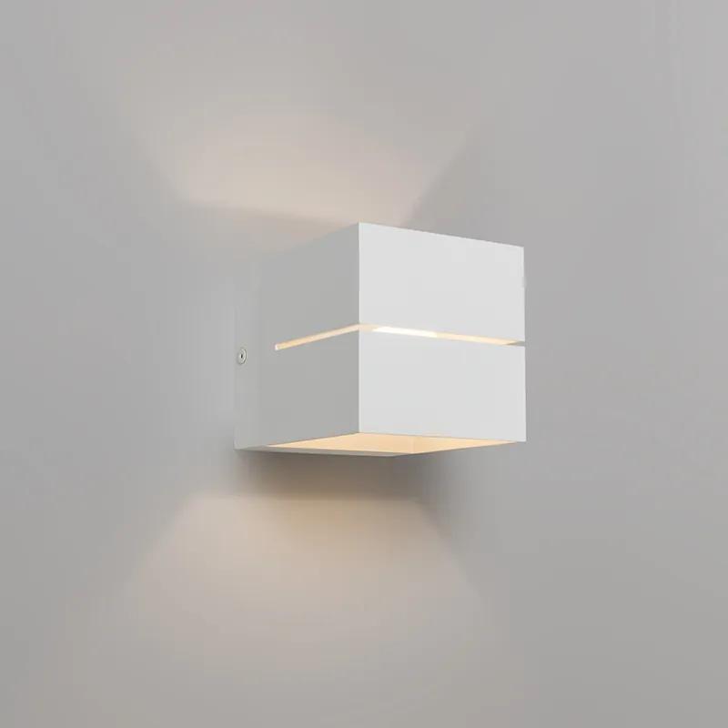 Moderne wandlamp wit - Transfer 2 Design, Industriele / Industrie / Industrial, Modern G9 vierkant Binnenverlichting Lamp