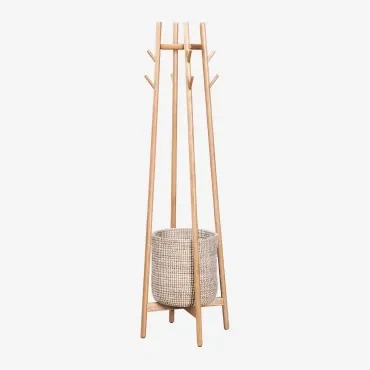Eikenhouten Kapstok Maddie Natuurlijk Hout - Sklum