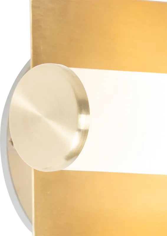 Smart badkamer wandlamp goud IP44 2-lichts incl. 2 Wifi G9 - Bath