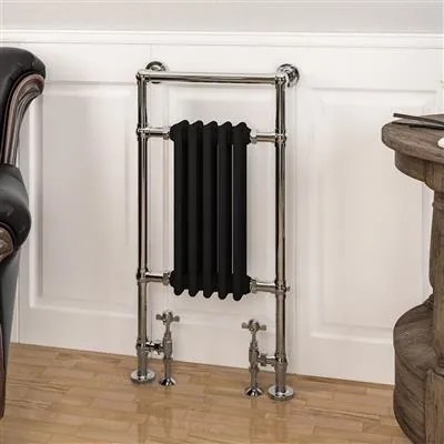 Eastbrook Avon radiator 50x95cm 530W chroom/zwart mat