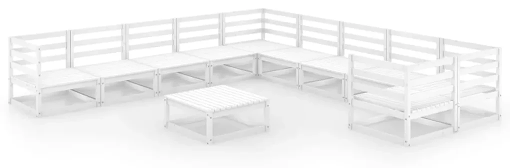 vidaXL 11-delige Loungeset massief grenenhout