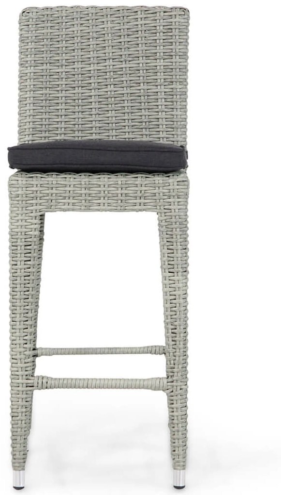 Garden Collections York Barchair New Grey Wicker Grijs