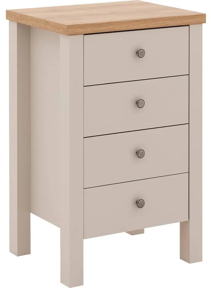 Goossens Ladekast Riviera, Commode 4 laden 52 cm breed
