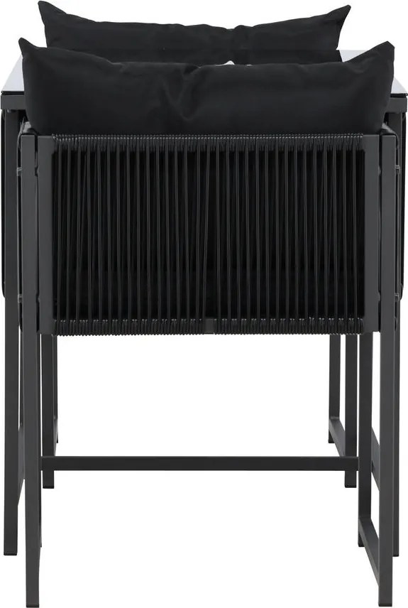 The Outsider diningset-jesse-balkonset-2-personen-zwart-120x61cm-the-outsider