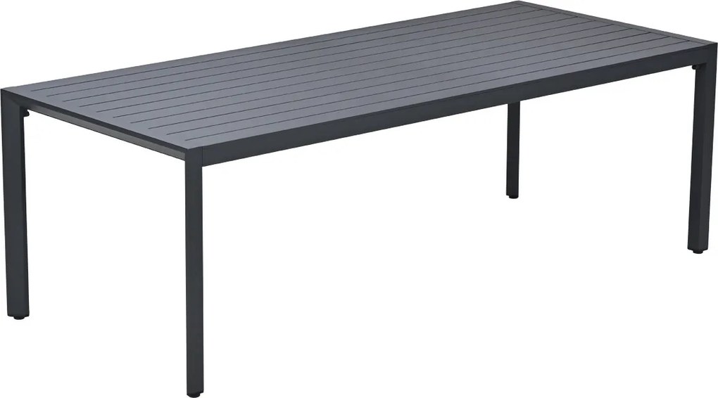 Garden Impressions Kasper tuinset 7-delig - tuintafel 220x93 cm donker grijs