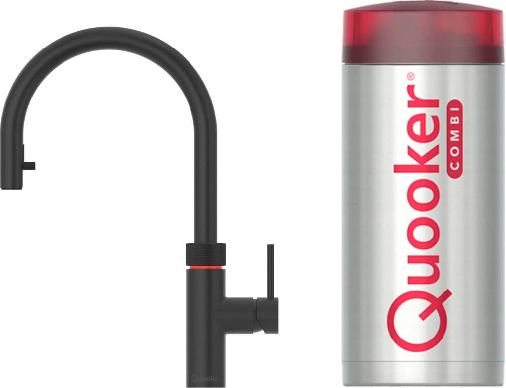 Quooker Flex met COMBI+ boiler 3-in-1-kraan zwart