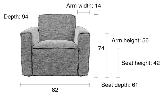 Zuiver Bor Creme Fauteuil Modern Design