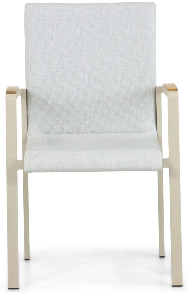 Tuinset 4 personen 120 cm Aluminium/textileen Taupe Lifestyle Garden Furniture Brandon/Rockville