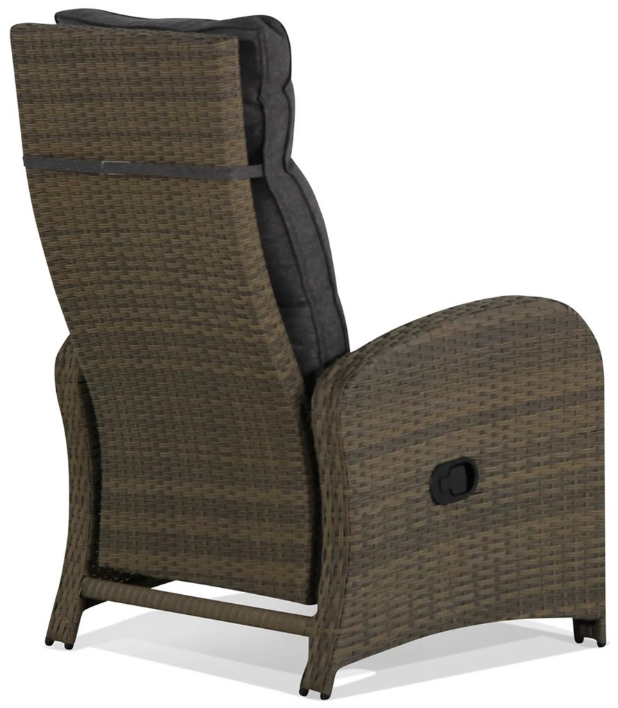 Bistroset 2 personen Wicker Grijs Garden Collections Detroit