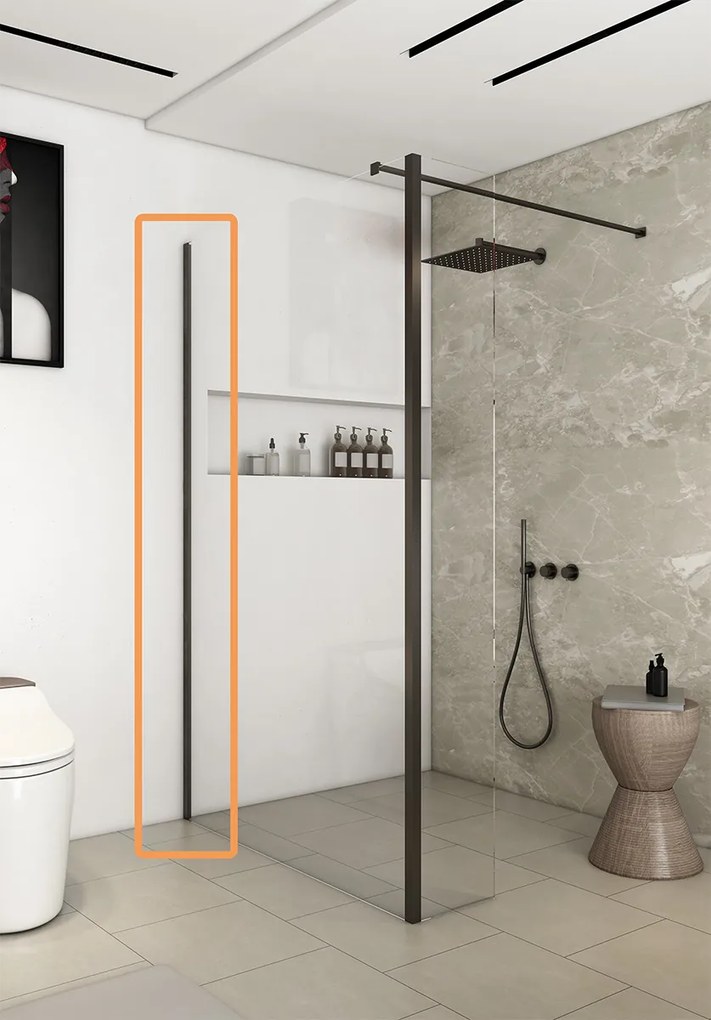Saniclear Redro Iron muurprofiel verouderd ijzer - gunmetal