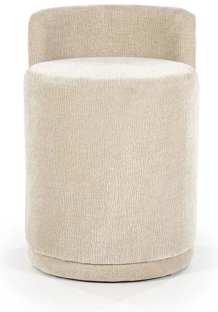 Moderne Scandinavische Poef Taupe