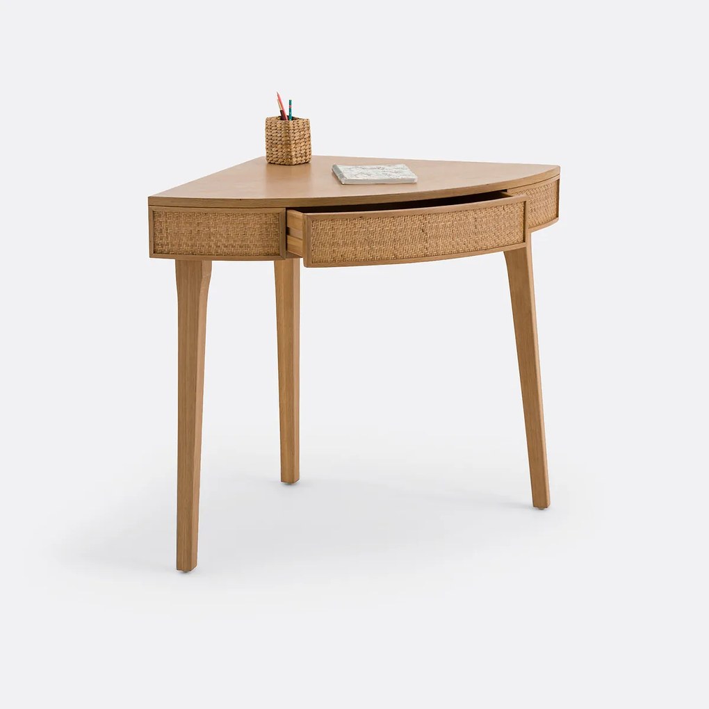 Bureau, hoekconsole met lade, Achilde