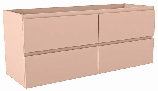 Mondiaz HAY wastafelonderkast - 120x40x50cm - 4 lades - uitsparing midden - softclose - Rosee M45218Rosee