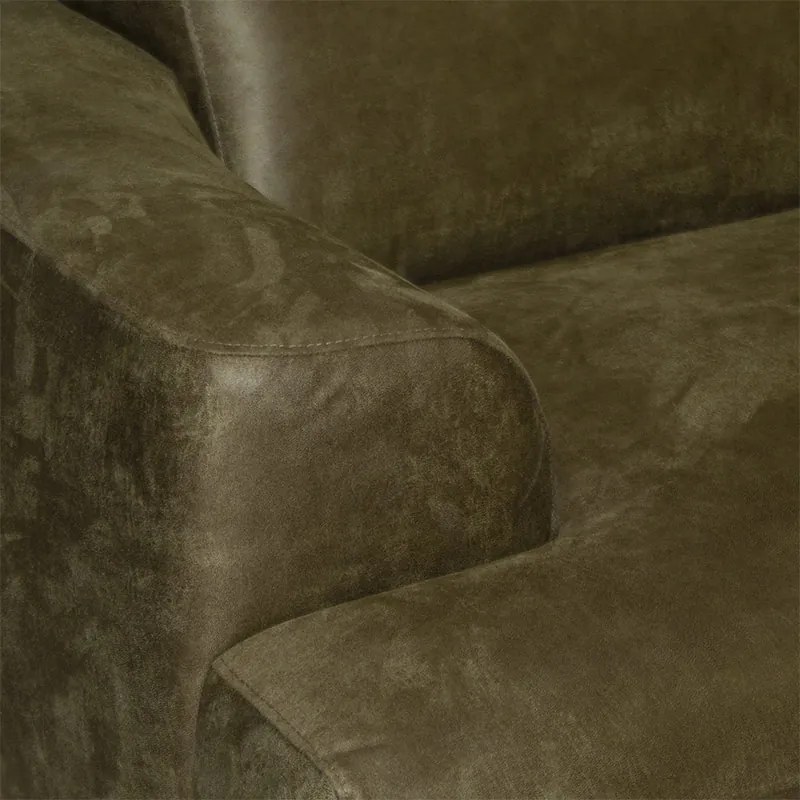 3-zits bank Lagos | leer Bull groen 59 | 2,34 mtr breed