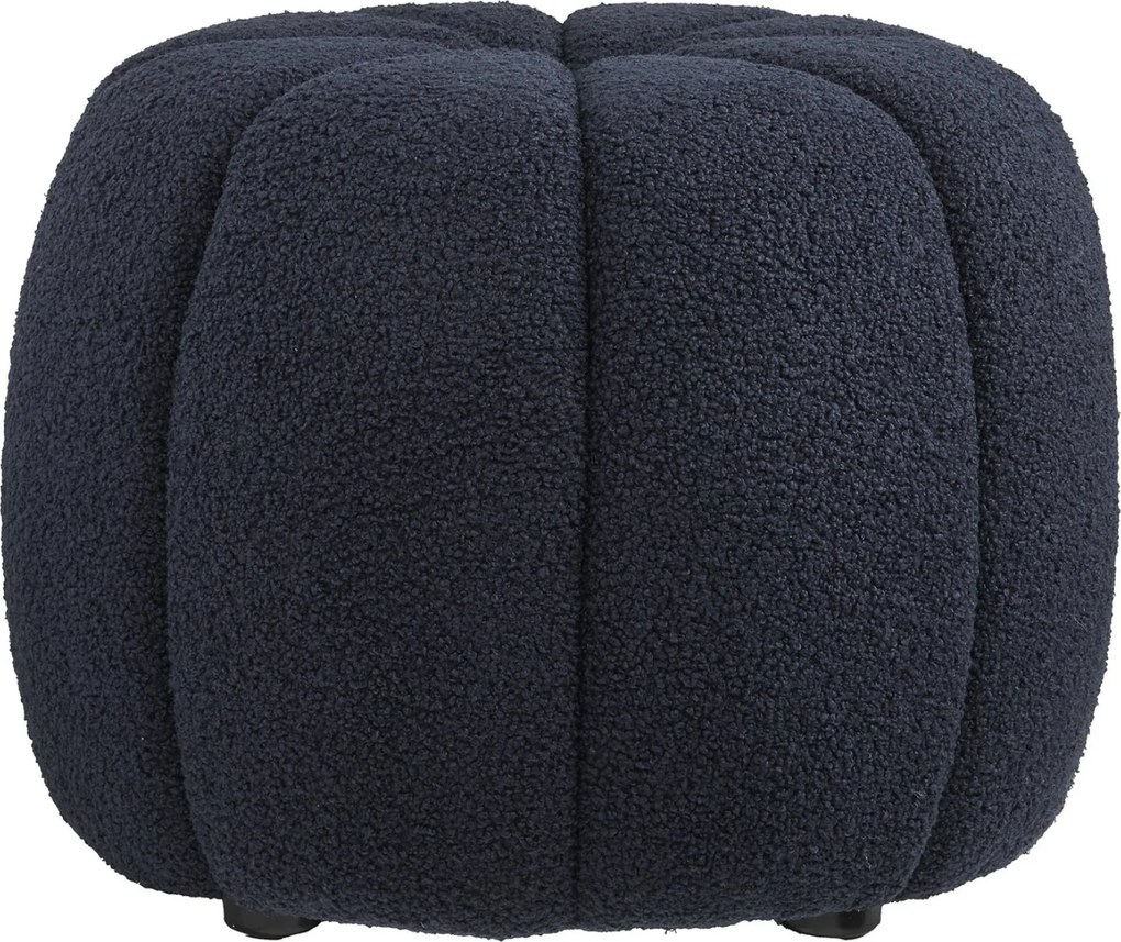 Paisley Poef Bouclé - Navy