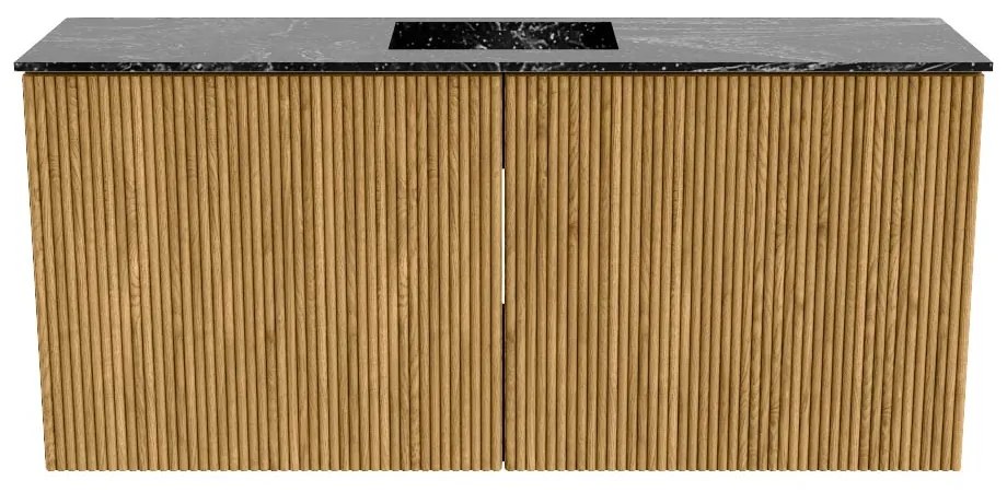 Mondiaz Joya DLux 90cm toiletmeubel oak met wastafel faye midden zonder kraangat lava