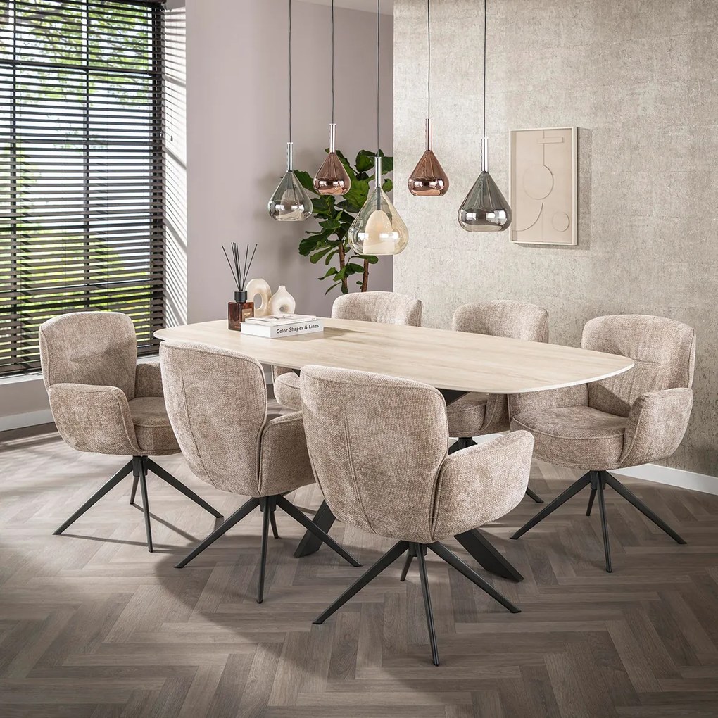 Eetkamerstoel Draaibaar Zand