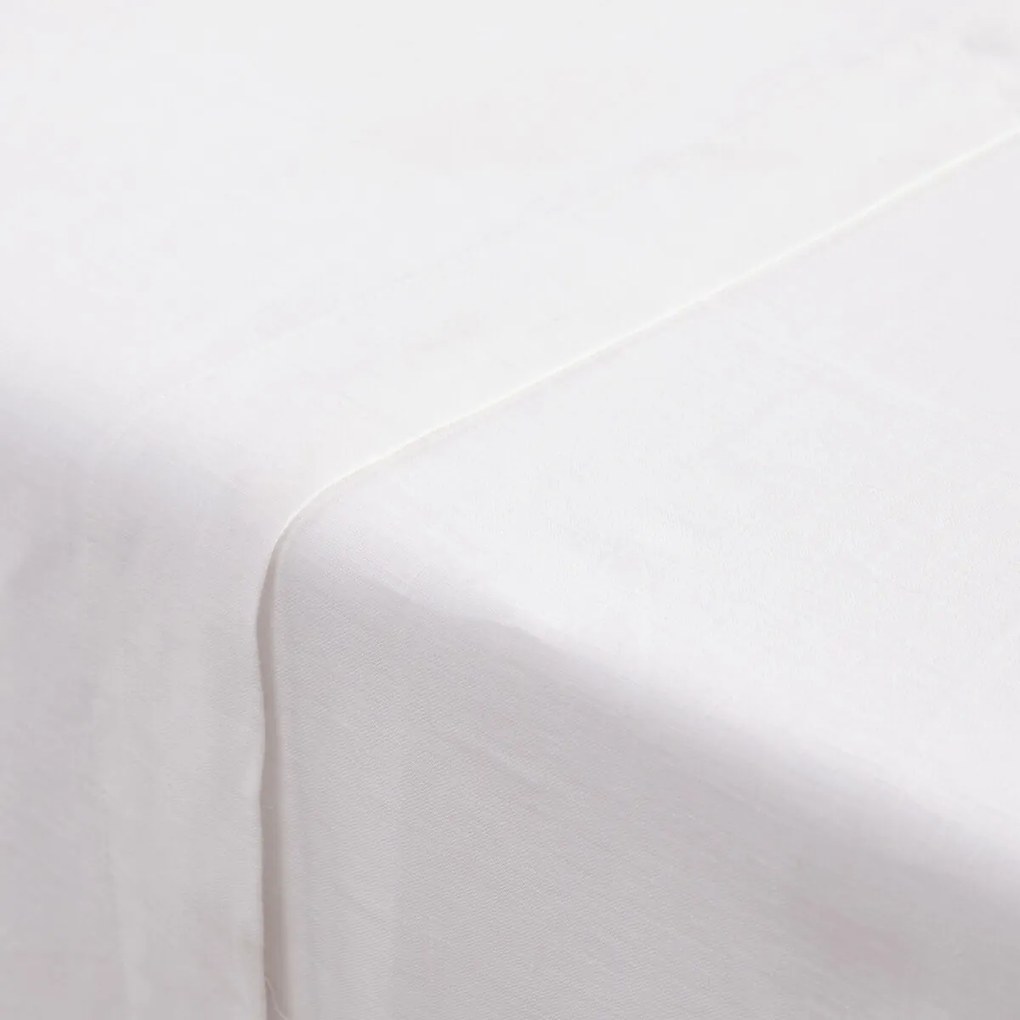 Effen plat laken in gewassen linnen, Linot