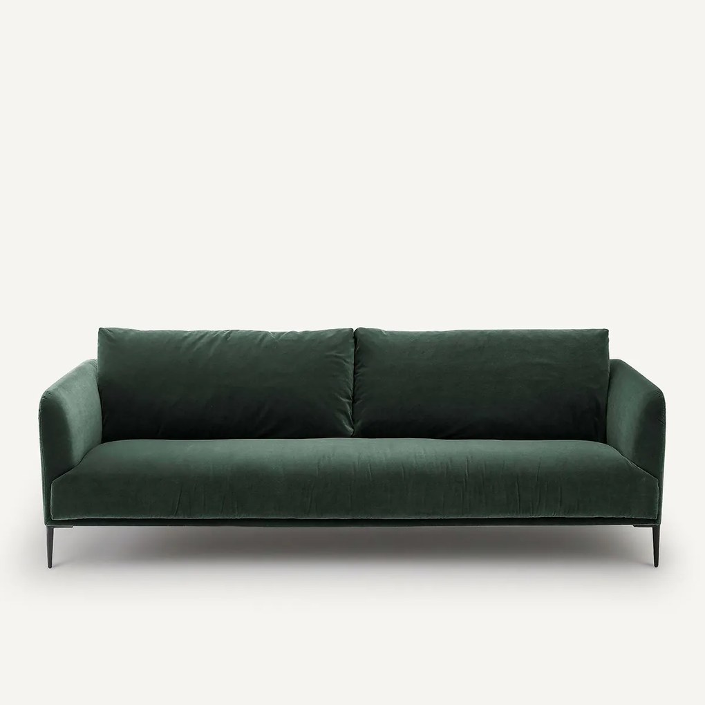3- of 4-zits fluwelen bank, OSCAR, ontwerp Emmanuel Gallina