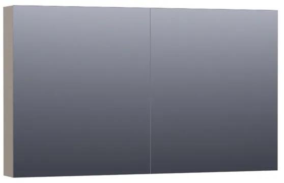 Saniclass Plain Spiegelkast 119x70x15cm Mat Taupe SK-PL120MT