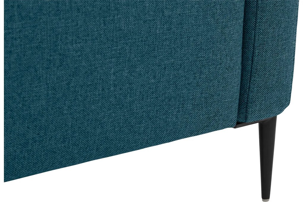 Goossens  Key West blauw, stof, 3-zits, modern design