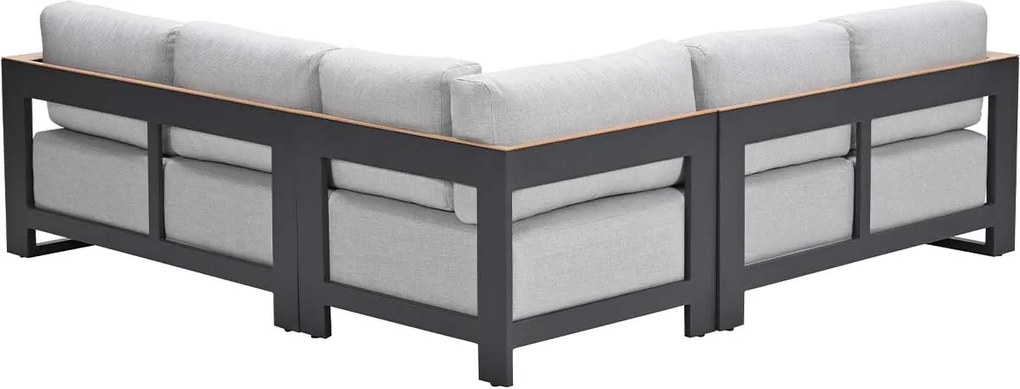 Garden Impressions Malakka loungebank 3-delig - light teak look