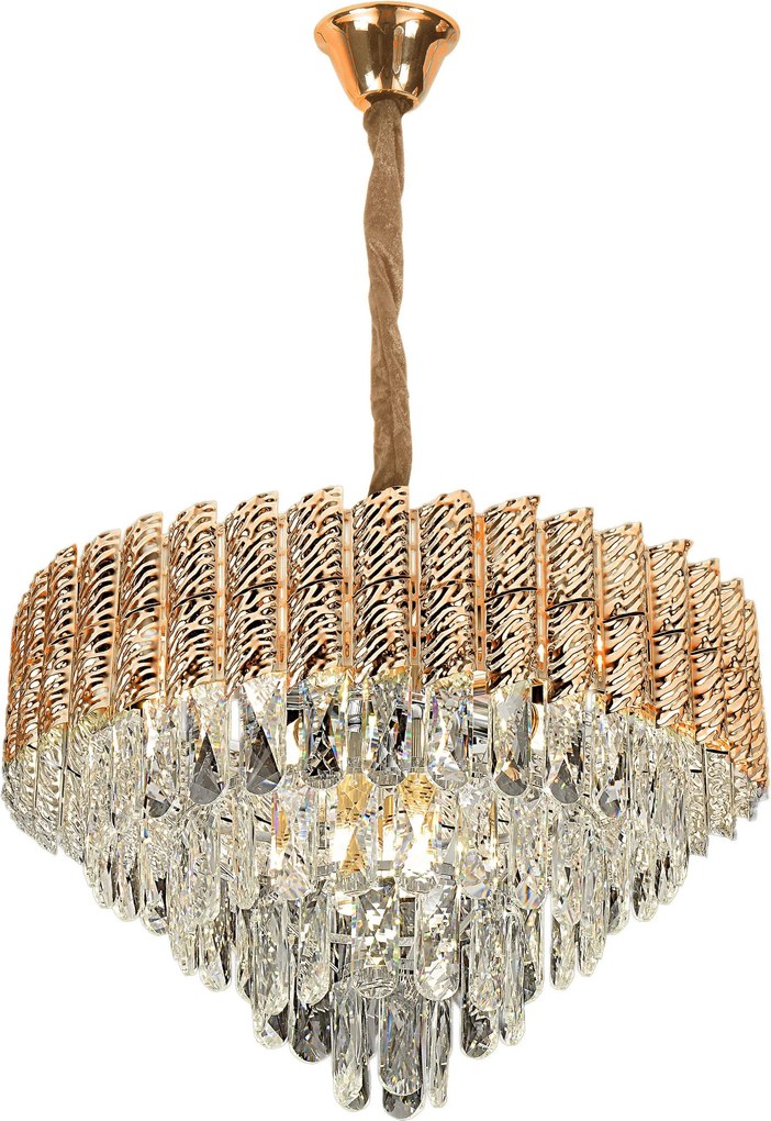 Hanglamp met kristallen G054-CP 50cm GOLD