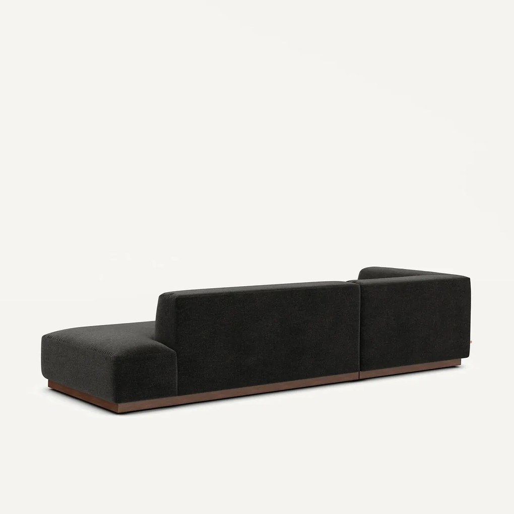 Linker hoekbank XL chenille fluweel, Jacopo