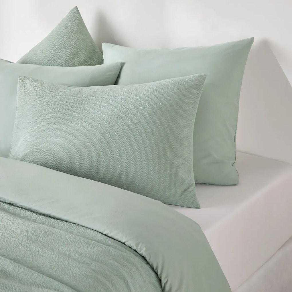 Kussensloop in gewassen katoen, Seersucker