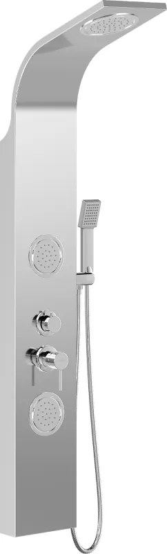 Mexen Gros douchepaneel, chroom - 7619-03-00