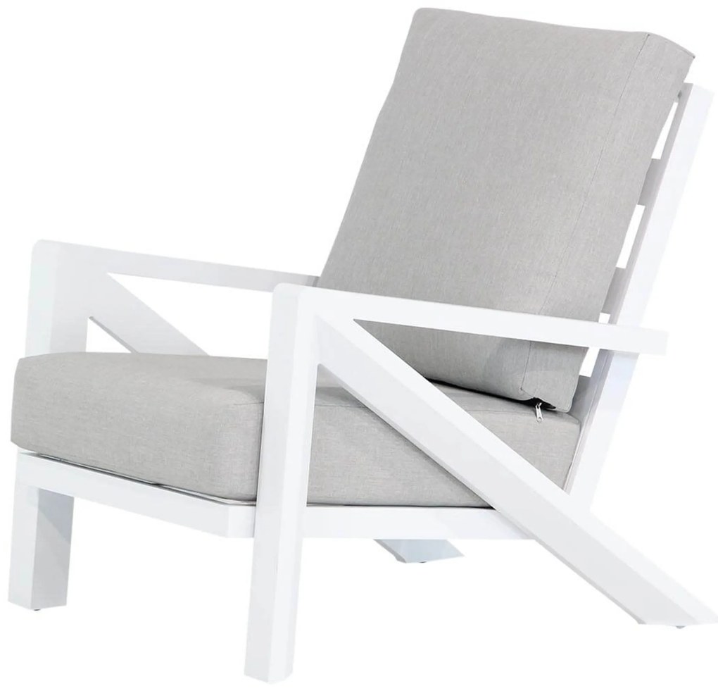 Tuinstoel Aluminium Wit Santika Cinta - Quick Dry Foam