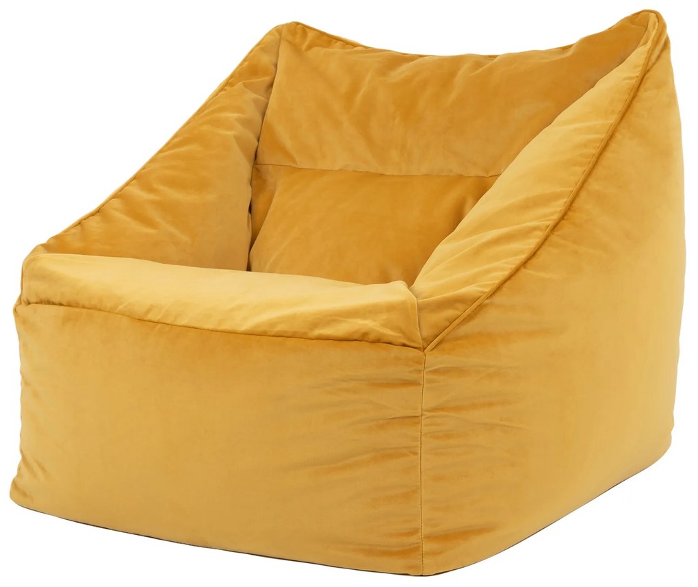 Natalia Zitzak Stoel Velvet - Okergeel