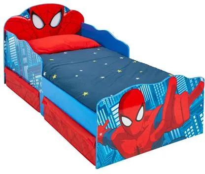 Spider Man Kinderbed met Lades en Licht 70 x 140 cm