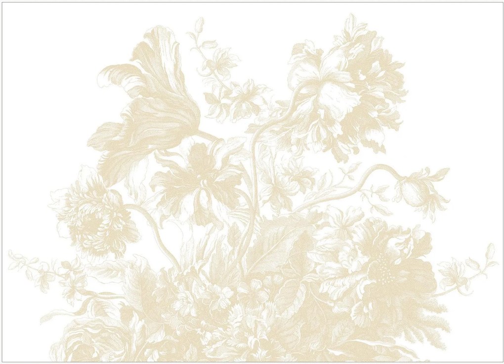 Behang Frans Uyterlinde - Engraved Flowers
