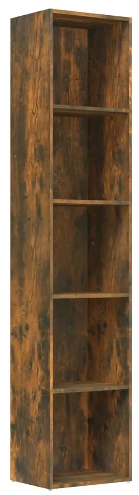 vidaXL Boekenkast 40x30x189 cm bewerkt hout gerookt eikenkleurig