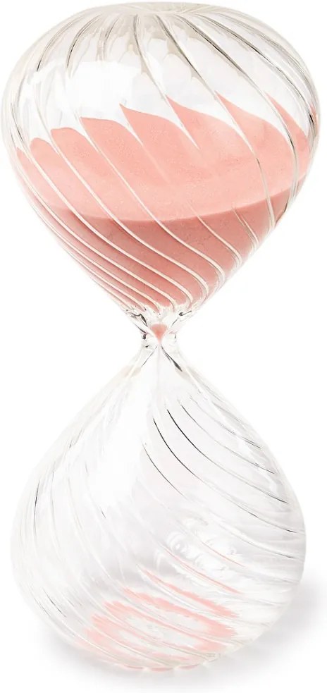 Pols Potten Swirl M zandloper met roze zand 30 cm