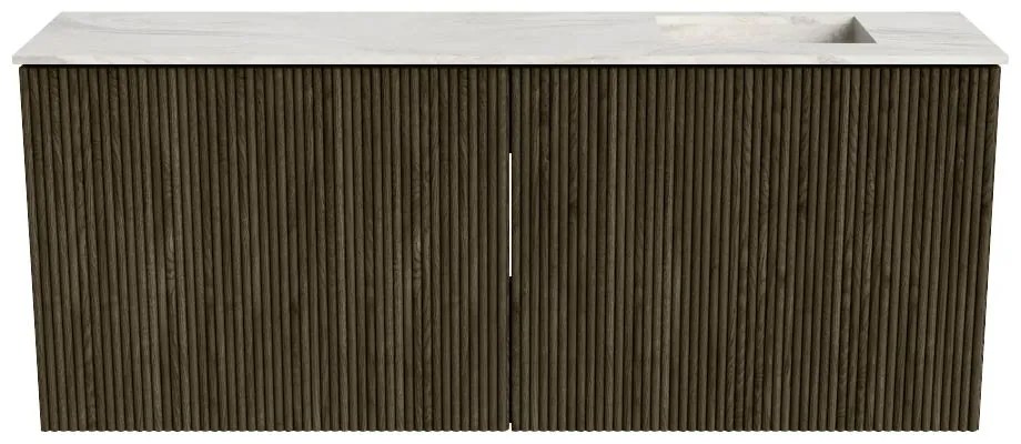 Mondiaz Joya DLux 100cm toiletmeubel shadow met wastafel faye rechts zonder kraangat ostra