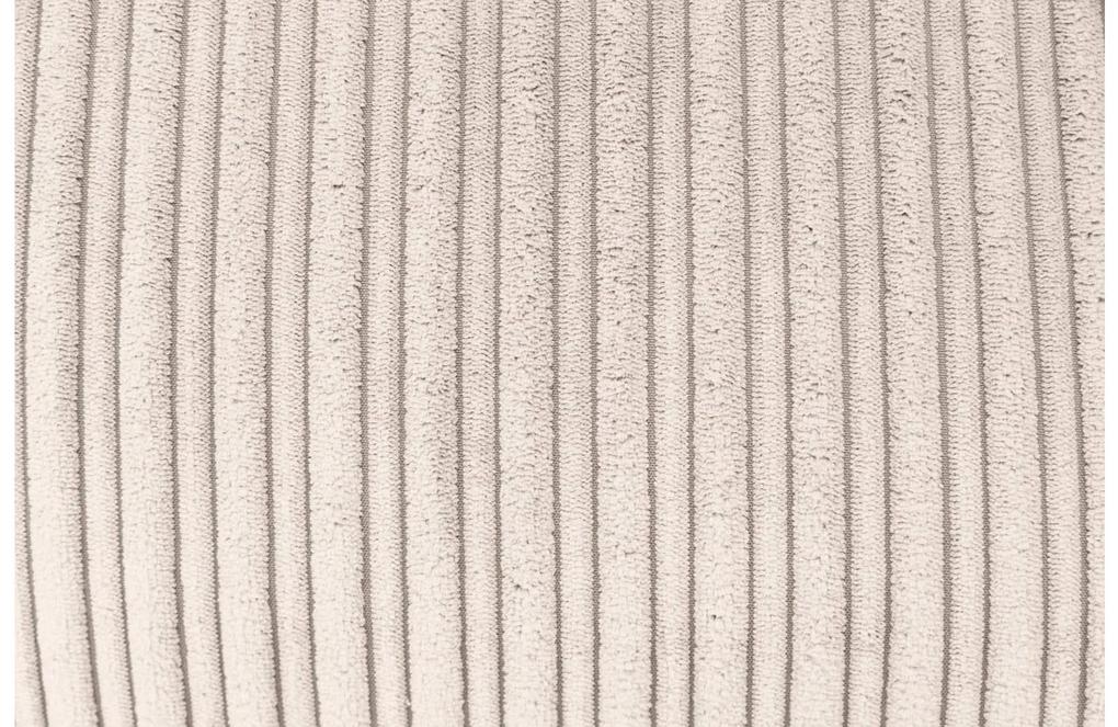 Goossens Bank Ravenia wit, stof, 2-zits, stijlvol landelijk met ligelement links