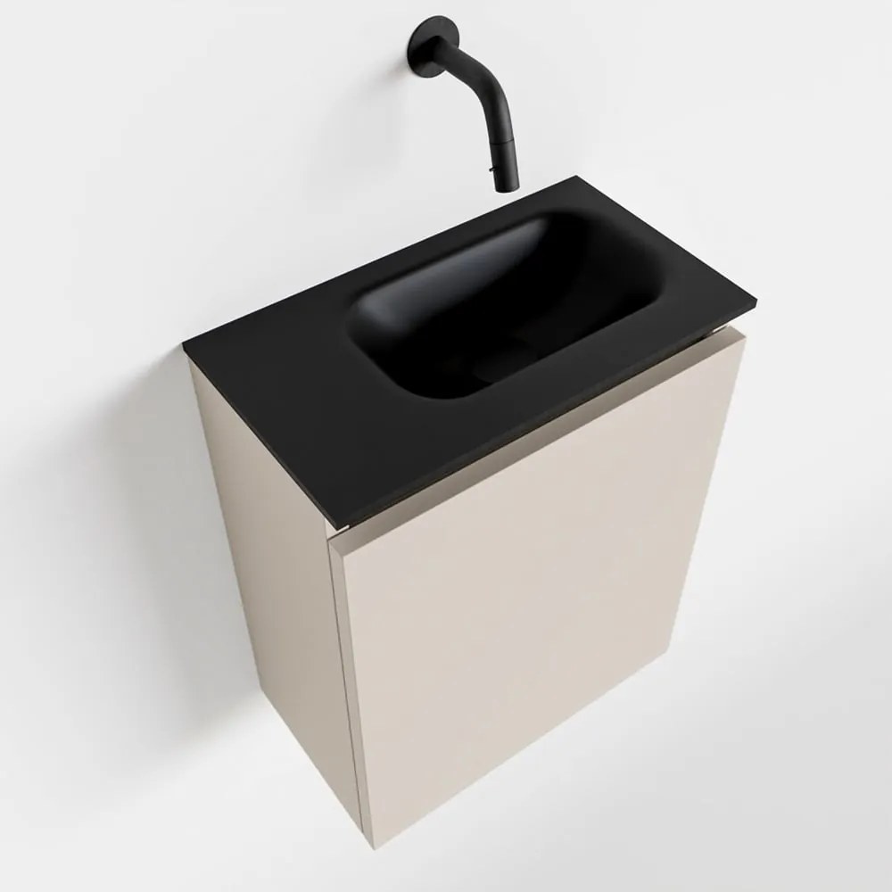 Mondiaz Ture 40cm toiletmeubel linen met wastafel urban rechts geen kraangat