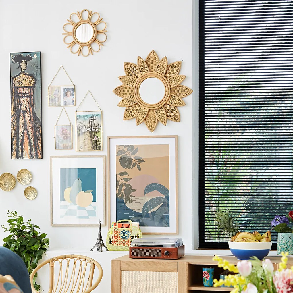 Spiegel in rotanØ60 cm, Nogu