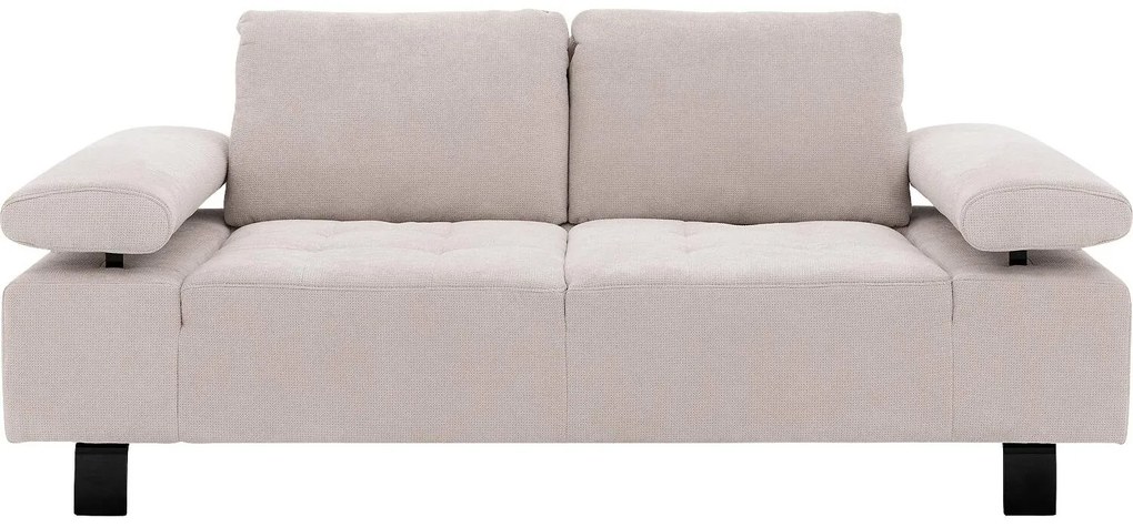 Goossens Bank Alvin wit, stof, 2,5-zits, modern design