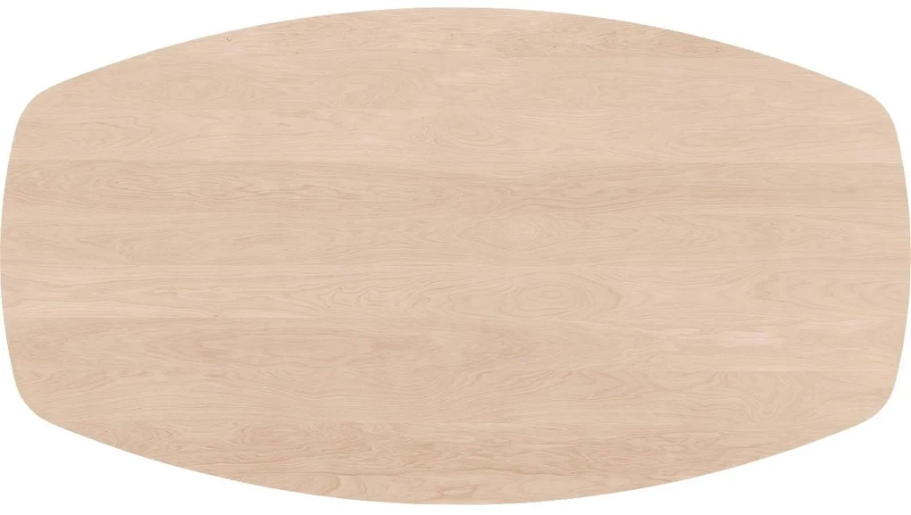 Goossens Excellent Eettafel Floyd, Semi ovaal 180 x 100 cm