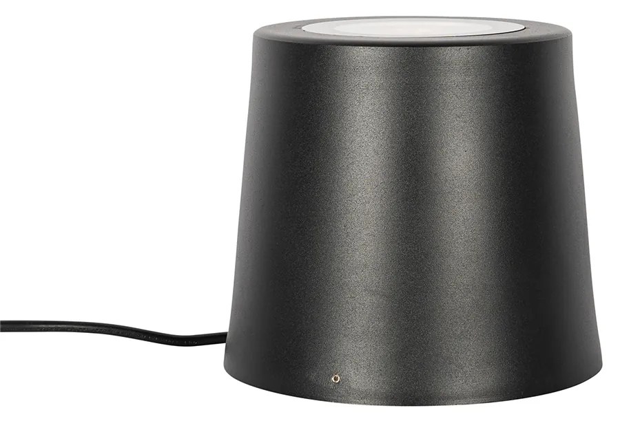 Moderne tuinspot zwart rond IP65 AR111 - Lennard