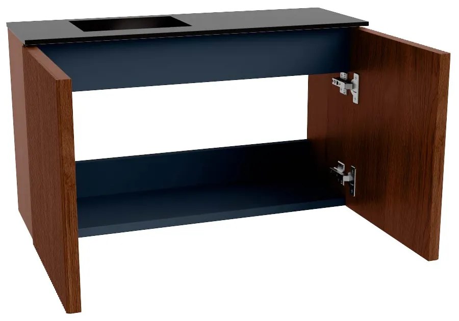 Mondiaz Joya 70cm toiletmeubel ruby met wastafel faye links zonder kraangat urban