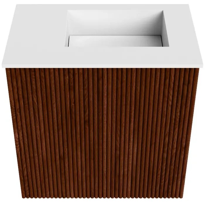Mondiaz Joya 40cm toiletmeubel ruby met wastafel faye rechts zonder kraangat talc