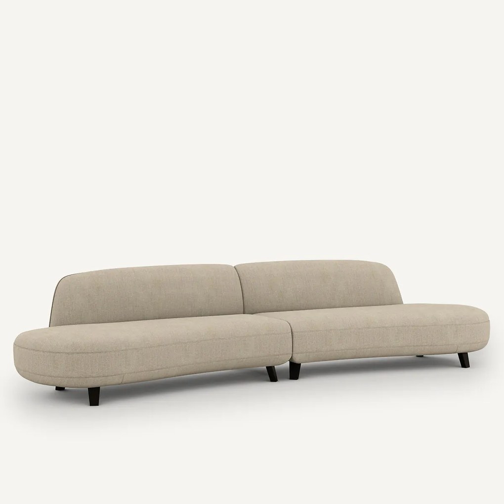 6-zits bank in chambray linnen, Rosebury, ontwerp Emmanuel Gallina