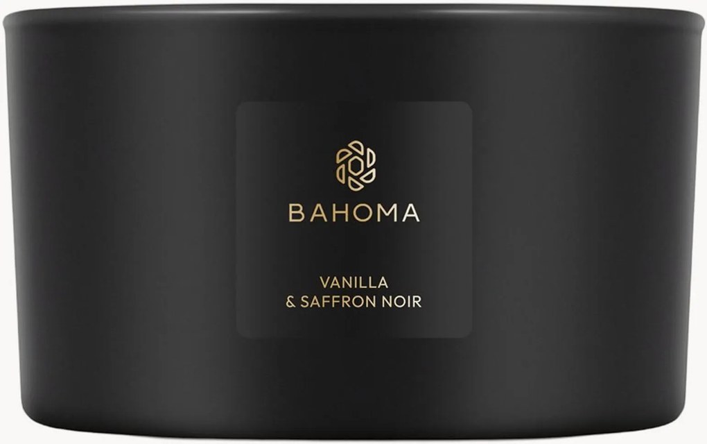 Handgegoten 3-lonts geurkaars Luxy (vanille, saffraan)